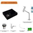 Kit Cuba Rt49 Com Torneira Pratika 1060 Metal E Válvula Click