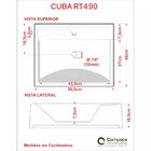 Kit Cuba Rt49 Com Válvula Metal 1 Polegada Compace Amarelo