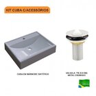Kit Cuba Rt49 Com Válvula Metal 1 Polegada Compace Cinza
