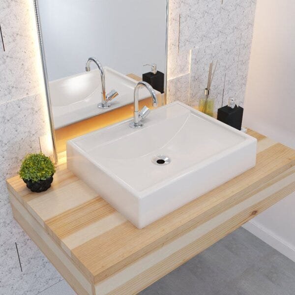 Kit Cuba Rt49 Torneira C50 E Válvula 1 Polegada Abs E Sifão F