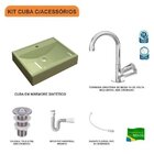 Kit Cuba Rt49 Torneira C50 E Válvula 1 Polegada Abs E Sifão F