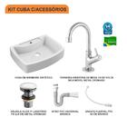 Kit Cuba Rt50 C/torneira 1198 Metal + Válvula Click 1''g + Si