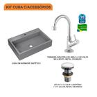 Kit Cuba Rt55 C/torneira 1198 Metal + Válvula Click 1 1/2'' (