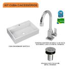 Kit Cuba Rt55 C/torneira Luxo 1195 + Válvula Click 1''b (2,6c