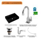 Kit Cuba Rt55 C/torneira Luxo 1195 Metal + Válvula Click 1 1/