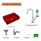 Kit Cuba Rt55 Com Torneira 1198 Metal E Válvula 1 Polegada E