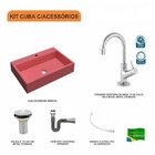 Kit Cuba Rt55 Com Torneira 1198 Metal E Válvula 1 Polegada E