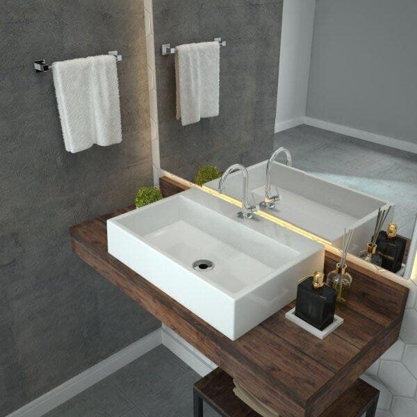 Kit Cuba Rt55 Com Torneira 1198 Metal E Válvula 1 Polegada E