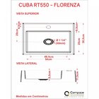 Kit Cuba Rt55 Com Torneira 1198 Metal E Válvula 1 Polegada E