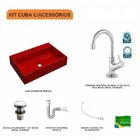 Kit Cuba Rt55 Com Torneira 1198 Metal E Válvula Click 1 Poleg