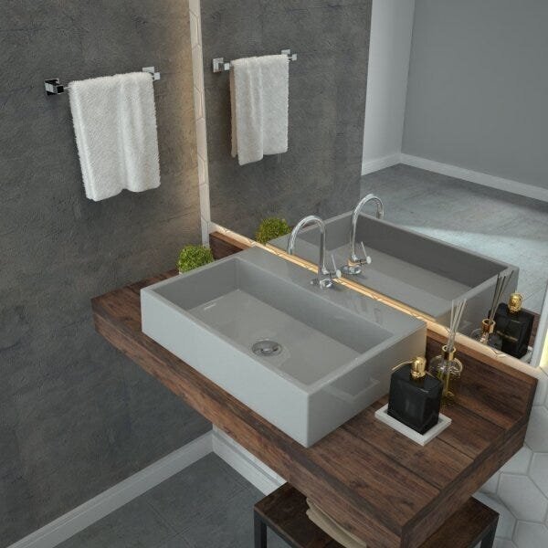 Kit Cuba Rt55 Com Torneira 1198 Metal E Válvula Click 1 Poleg