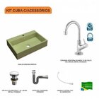 Kit Cuba Rt55 Com Torneira 1198 Metal E Válvula Click 1 Poleg