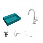 Kit Cuba Rt55 Com Torneira 1198 Metal E Válvula Click 1 Poleg