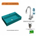 Kit Cuba Rt55 Com Torneira Luxo 1195 E Válvula Click 1 Polega