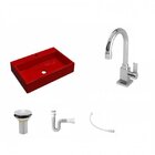 Kit Cuba Rt55 Com Torneira Luxo 1195 Metal E Válvula 1 Polega