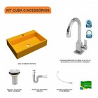 Kit Cuba Rt55 Com Torneira Luxo 1195 Metal E Válvula 1 Polega