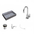 Kit Cuba Rt55 Com Torneira Luxo 1195 Metal E Válvula Click 1