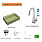 Kit Cuba Rt55 Com Torneira Luxo 1195 Metal E Válvula Click 1
