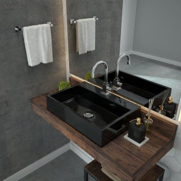 Kit Cuba Rt55 Com Torneira Luxo 1195 Metal E Válvula Click 1