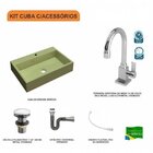 Kit Cuba Rt55 Com Torneira Luxo 1195 Metal E Válvula Click 1