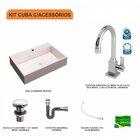 Kit Cuba Rt55 Com Torneira Luxo 1195 Metal E Válvula Click 1