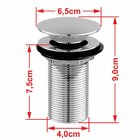 Kit Cuba Rt55 Com Torneira Luxo 1195 Metal E Válvula Click 1