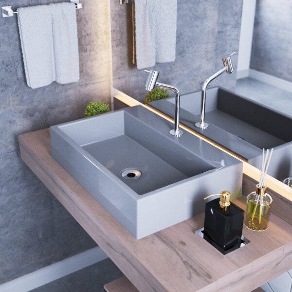 Kit Cuba Rt55 Com Torneira Pratika 1060 Metal E Válvula 1 Pol