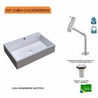 Kit Cuba Rt55 Com Torneira Pratika 1060 Metal E Válvula 1 Pol