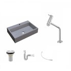 Kit Cuba Rt55 Com Torneira Pratika 1060 Metal E Válvula 1 Pol