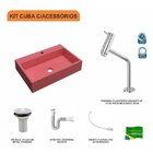 Kit Cuba Rt55 Com Torneira Pratika 1060 Metal E Válvula 1 Pol