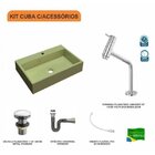 Kit Cuba Rt55 Com Torneira Pratika 1060 Metal E Válvula Click