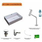 Kit Cuba Rt55 Com Torneira Pratika 1060 Metal E Válvula Click