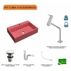Kit Cuba Rt55 Com Torneira Pratika 1060 Metal E Válvula Click