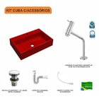 Kit Cuba Rt55 Com Torneira Pratika 1060 Metal E Válvula Click