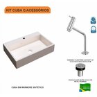 Kit Cuba Rt55 Com Torneira Pratika 1060 Metal E Válvula Click