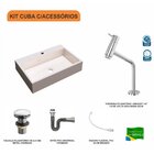 Kit Cuba Rt55 Com Torneira Pratika 1060 Metal E Válvula Click