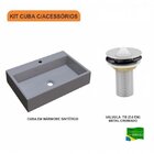 Kit Cuba Rt55 Com Válvula Metal 1 Polegada Compace Cinza
