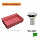 Kit Cuba Rt55 Com Válvula Metal 1 Polegada Compace Rosa
