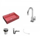 Kit Cuba Rt55 Torneira Luxo 1195 Metal E Válvula Click 1 Pole