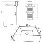 Kit Cuba Sobrepor C/ Torneira Inox E Valvula Click Preto