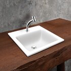 Kit Cuba Sobrepor Quadrada Ss-01 Com Sifão E Válvula Lorenzet