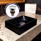 Kit Cuba Torino Sobrepor C/ Valvula Click Preto Preto