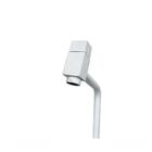 Kit Cuba Vidro Oval 38cm + Torneira + Valvula Branco Fosco