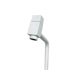 Kit Cuba Vidro Oval 47cm + Torneira + Valvula Branco Fosco