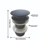 Kit Cuba Vidro Quadrada 35cm + Torneira + Valvula Preto Fosco