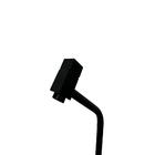 Kit Cuba Vidro Quadrada 35cm + Torneira + Valvula Preto Fosco