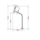 Kit Cuba Vidro Redonda 31cm Torneira E Válvula Azul Escuro