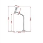 Kit Cuba Vidro Redonda 35cm Torneira + Válvula Azul Escuro