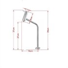 Kit Cuba Vidro Redonda 35cm Torneira + Válvula Prata