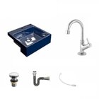 Kit Cuba Xq355 Com Torneira 1198 Metal E Válvula Click 1 1/2